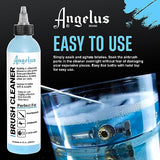 Angelus Airbrush Cleaner, 8 Ounce- Cleaning Solution for Airbrush Sprayers, Paint Brushes, Artist Tools - Made in USA Angelus