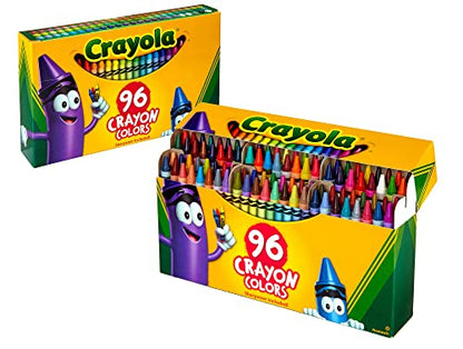 Crayola Classic Color Crayons in Flip-Top Pack with Sharpener, 96 Colors, Gift for Kids - WoodArtSupply