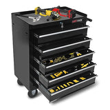 MHEOMTME 5-Drawers Tool Cabinets On Wheels, Rolling Tool Chest with Drawers, Craftsman Tool Box with Keyed Locking System, Tool Storage Organizer for MHEOMTME