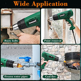 Heat Gun, 1800W Heavy Duty Hot Air Gun Kit Dual Temperature Settings 572℉~932℉ (300℃-500℃), Durable&Overload Protection, with 4 Nozzles for Crafts, AcmyslaT