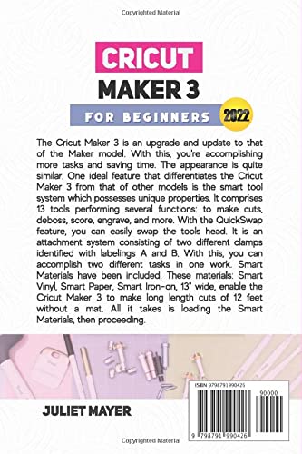 CRICUT MAKER 3 FOR BEGINNERS 2022: Complete Step By Step Guide On How To Use Cricut Maker 3, Mastering Design Space, and 5 Projects To Get Started WoodArtSupply
