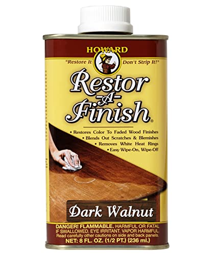 Howard Products, Dark Walnut Restor-A-Finish, 8 oz - WoodArtSupply