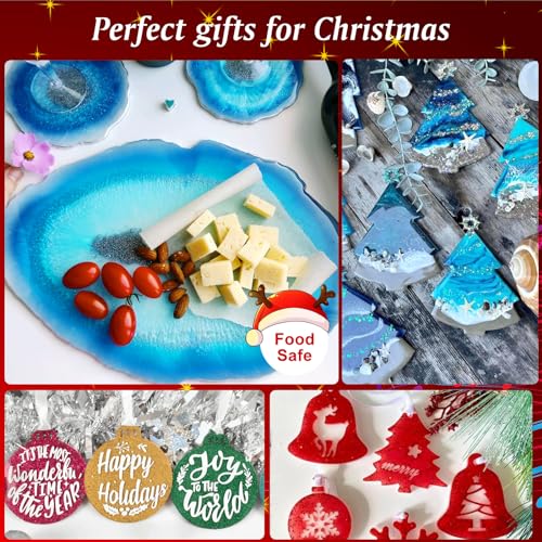 Epoxy Resin, 1 Gallon Super Gloss Epoxy Resin Kit, Self Leveling No Bubble Easy Mix 1:1 Casting & Coating Resin and Hardener Kit for Jewelry Casting, Shabebe