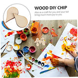 Gogogmee 50pcs Woodsy Decor Nativity Decor Christmas Decorations Teardrop Earrings Xmas Gifts Water Drop Shape Wood Piece Wood DIY Chip DIY Craft Gogogmee