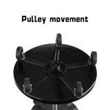 Aain LT2A Heavy-Duty Adjustable Mechanic's Roller Seat Adjustable Rolling Stool with Wheels & Tool Tray Black Aain