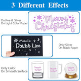 Shimmer Markers Outline Double Line: 12 Colors Metallic Glitter Pens Set Super Squiggles Sparkle Kid Age 4 8 10 Gift Cool Fun Fancy Self Sparkly KOUSICOO