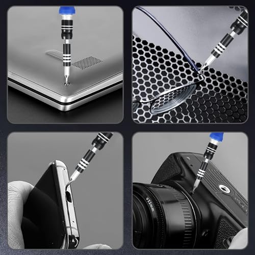 ORIA Precision Screwdriver Kit, 60 in 1 with 56 Bits Screwdriver Set, Magnetic Driver Kit with Flexible Shaft, Extension Rod for Mobile Phone, ORIA