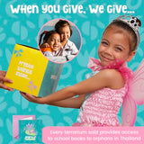 Amitié Lane Fairy Garden Kit - DIY Light Up Terrarium Kit for Kids - Fairy Gifts for Girls Ages 5, 6-8, Little Girl Toys, Crafts for Girls - Birthday Amitié Lane