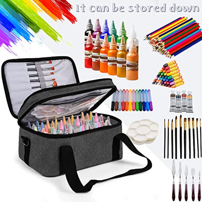 Yumt Paint Organizer Paint Brush Holder Acrylic Paint Storage Art & Craft Supply Storage Paint Bottle Organizer Professional Storage Display