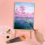 12 PCS Paint Brushes Sets,Background Blender Paint Brushes Painting Knife,Fan Blender Artist Brush,2in and 1in Landscape Brush for Oil Paint Supplies WOUFENG