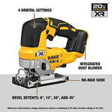 DEWALT 20V MAX XR Jig Saw, 3,200 Blade Speed, Cordless, Brushless Motor, LED Light, Bare Tool Only (DCS334B) DEWALT