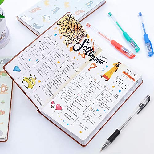 Shuttle Art Gel Pens, 32 Colors Gel Pen Set with Coloring Book for Adults Coloring Books Drawing Doodling Crafts Scrapbooking Journaling Shuttle Art