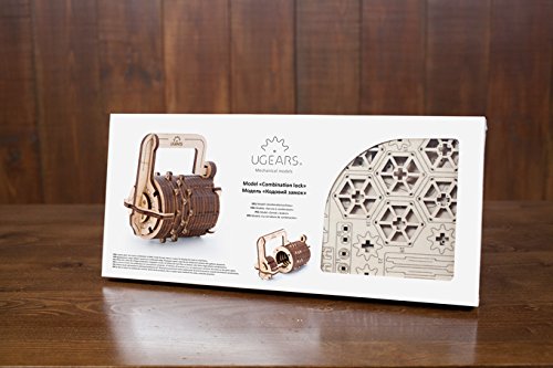 UGears UTG0017 Combination Lock Wooden 3D Mechanical Puzzle UGEARS