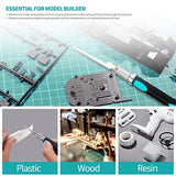 LitKiwi Model Craft Hand Saw Kit(with 14PCS Saw Blades),Modeling Knife Hacksaw Tool,DIY Mini Razor Saw Kit for Handcrafted, DIY models and Other Fine LitKiwi