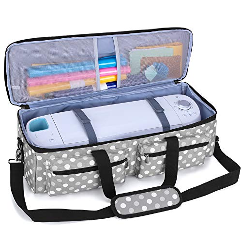 LUXJA Carrying Bag Compatible with Cricut Explore Air and Maker, Tote Bag Compatible with Cricut Explore Air, Silhouette Cameo 4 and Supplies (Bag LUXJA