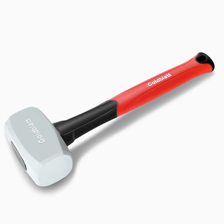 Goldblatt Rubber Mallet 16 oz. Low Recoil Rubber Hammer with Solid Head & Soft-grip Handle, Durable Double-Faced Soft Mallets, Soft Blow Tasks, No Goldblatt