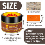 1DFAUL Wooden Burning Paste, 4 OZ Wood Burn Gel with Silicone Squeegee for Crafting, Drawing and DIY Arts, Create Beautiful Art in Minutes, 1DFAUL