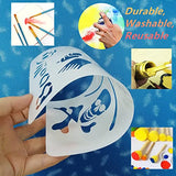 BANLTRE 18"x48" 5 Pieces Clear Blank Stencil Acetate Mylar for Cricut,Silhouette Vinyl Cutting – Craft Material Making Sheets BANLTRE