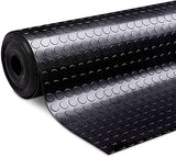 Nisorpa 3mm Thick Garage Floor Rubber Mat 16.4 x 3.3 fts Rubber Garage Floor Mats Heavy Duty Coin-Grip Garage Flooring Roll Non-Slip Rubber Mats Nisorpa