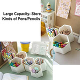 BTSKY Hexagonal Creative Pen Holder, Pen Container, Brush Pot, Combination Desktop Storage Organizer, Creative Hanging Planter Holder Multifunctional BTSKY