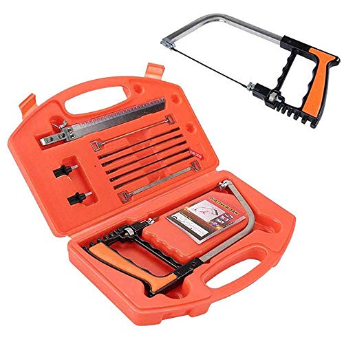 12Pcs Multifunction Handsaw Set,Hacksaw,Coping Saw, Bow Saw, Wood Saw, Steel Saw for Cutting Wood, Tile, Glass, Metal, Plastic, Ceramic Hunting, SYWAN