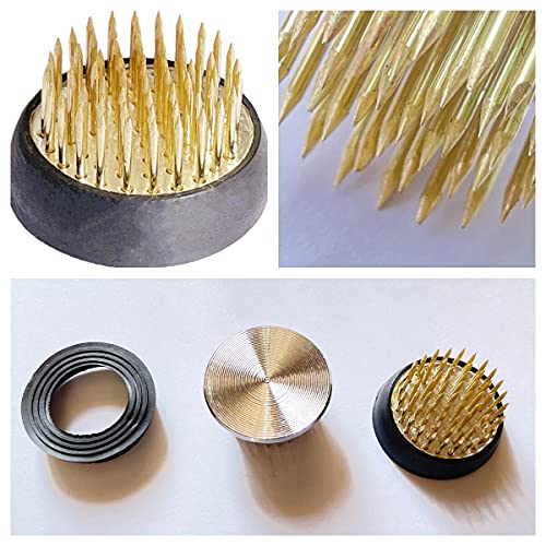 5Pcs Flower Frogs 34mm/1.34inch Diameter Japanese Ikebana Kenzan Flower Pin Frog Ikebana Flower Arrangement Holder Eggone