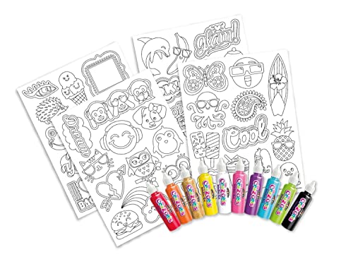 Cra-Z-Art CRA-Z-Gels 3D Deluxe Set DIY Sticker Kit - WoodArtSupply