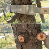 WEIMELTOY Small Woodworking Hand Saw, 6 inch Flexible Blade Double edge TPI 17/11 Pull Saw for Craft, Hobby, DIY, Non Slip Wood Handle Garden Trim WEIMELTOY