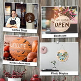 6 Pcs Unfinished Wood Rounds 12 Inch Hanging Wood Circles for Crafts Rustic Wood Sign Blank Wood Plaques for Crafts Wooden Door Hangers for DIY Yookeer