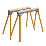 Bora Portamate PM-3300T Steel Folding Sawhorses – Set of 2 Heavy Duty Stands – Pre-Assembled, Orange, 33" Bora