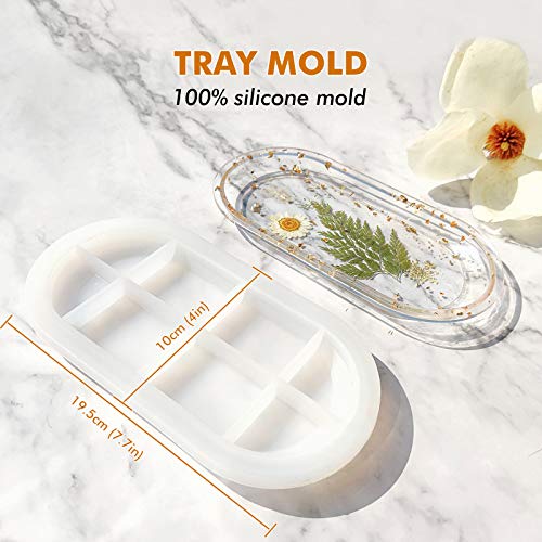 4 Pcs Silicone Resin Molds with Grinder Mold- Premium Resin Rolling Tray Mold and Resin Jar Mold with Lid Kit for Spice Grind and Storage, DIY Resin - WoodArtSupply