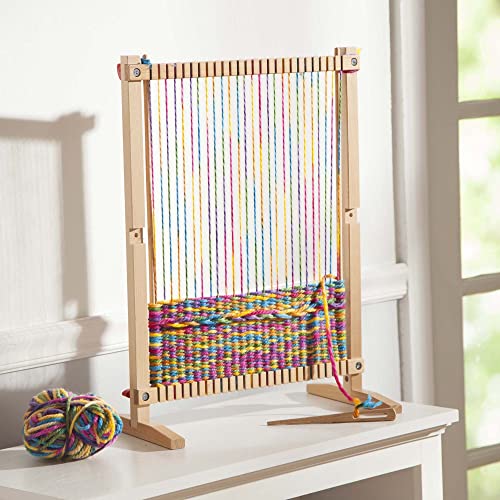 Melissa & Doug Wooden Multi-Craft Weaving Loom (Arts & Crafts, Extra-Large Frame, Frustration-Free Packaging) Melissa & Doug
