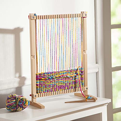 Melissa & Doug Wooden Multi-Craft Weaving Loom (Arts & Crafts, Extra-Large Frame, Frustration-Free Packaging) - WoodArtSupply