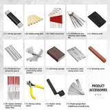 MIFOGE 45Pcs Guitar Repairing Maintenance Tool Kit with Carry Bag Large Care Set of Tools for Acoustic Guitar Electric Guitar Ukulele Bass MIFOGE