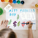 Leaf Stencils for Crafts Small Leaves and and Branches Paint Plant Stencil for Painting On Wood Wall Card Making, Tiny Nature Vine Herb Essential Art yhslmh