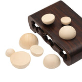 LWQYHTT 12/15/20mm Natural Unfinished Wood Beads Half Wooden Beads Small Half Round Wooden Balls for Paint DIY Craft Kids Arts 120pcs LWQYHTT