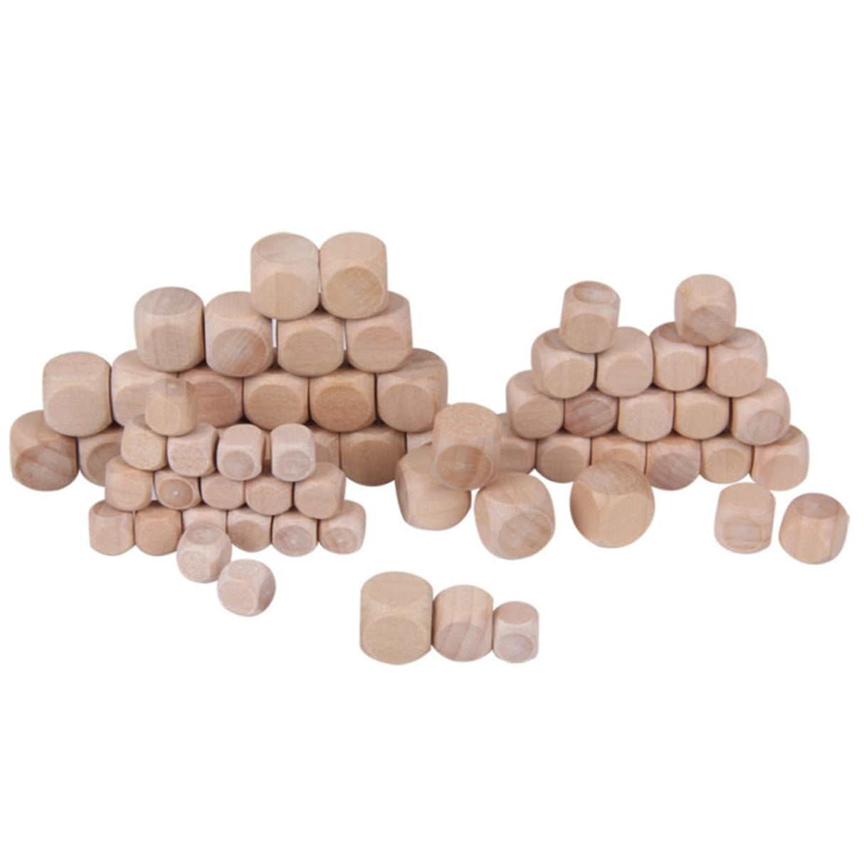 VILLCASE 12 Pcs Wood Blank Dice Unfinished Blocks DIY Wood Kids Block Toys Wood Block Blank Cubes Unfinished Wood Cubes Kids Toys Building Blocks for VILLCASE