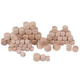 VILLCASE 12 Pcs Wood Blank Dice Unfinished Blocks DIY Wood Kids Block Toys Wood Block Blank Cubes Unfinished Wood Cubes Kids Toys Building Blocks for VILLCASE