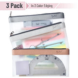 Mr. Pen- Clear Pencil Pouch, 3 Pack, Clear Pencil Case, Pencil Bags, Clear Pouch, Pencil Case for Kids Pencil Case, Clear Makeup Pouch, Kids Pencil Mr. Pen