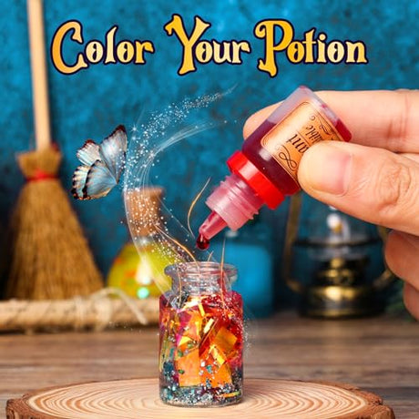 UOMTFAI Mystery Potion Craft Kit for Kids, Mix 20 Magic Wizard Potion, Creative Christmas Decorations Birthday Gifts Toys for Boys and Girls Age 6 7 UOMTFAI