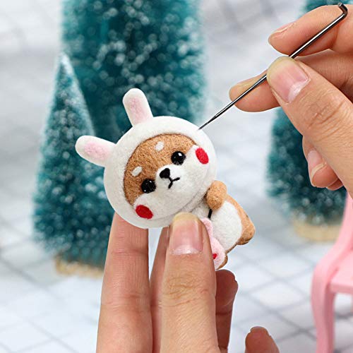 BAGERLA Needle Felting Kit, Complete Needle Felting Tools and Supplies, Needle Felting Beginner Kits, Animals Wool Felting Kits for DIY Felting BAGERLA