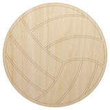 Volleyball Solid Unfinished Wood Shape Piece Cutout for DIY Craft Projects - 1/4 Inch Thick - 6.25 Inch Size Sniggle Sloth