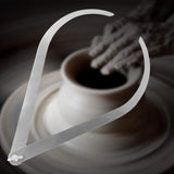 Clay Caliper Tool, 10 inch Bent Leg Stainless Steel Caliper Ceramic Measuring Pottery Tool for Carving Shaping Clay Sculpture Modeling GLOGLOW