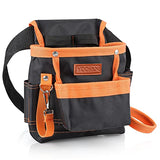 YOOFAN Tool Pouch - Tool Belt for Electrician Carpenter Construction Technician Gardening, Work Accessories for Men and Women, Orange YOOFAN