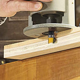 TOOLDO Pattern Flush Trim Bit 4 Pcs Router Bits，Top Bearing Flush Trim Bits Set，1/4 Inch Shank ,Cutting Length 1/2", 3/4", 1", 1-1/2" TOOLDO