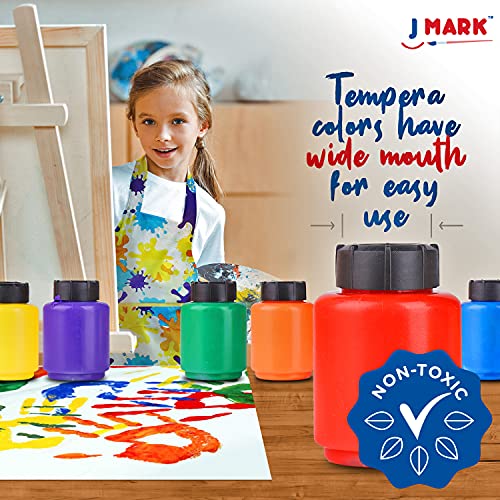 J MARK Complete Toddler Painting Set – Includes Washable Toddler Paint, Art Smock, Toddler Painting Paper, Brushes, Brushes, Toddler Art Set Painting J MARK