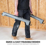 Evolution Power Tools Compact Folding Saw Horses Twin Pack (Aka Saw Bench, Sawhorse Pair) - Supports Up to 500KG - Lightweight & Portable (EVOSH1) Evolution