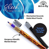 Art-n-Fly Pencil Extenders Set of 5 Pencil Lengthener for Color Pencils Art-n-Fly