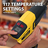 Wagner Spraytech 0503070 FURNO 700 Digital Heat Gun, 2 Nozzles & Temperature Setting Ranging 125ᵒF to 1300ᵒF, Electric Heat Gun for Paint Removal, Wagner Spraytech