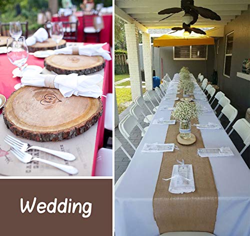 Lemonfilter Natural Wood Slices 16 Pcs 4.3-4.7 Inches Craft Wood Kit Wooden Circles Unfinished Log Wooden Rounds for Arts Crafts Wedding Christmas Lemonfilter